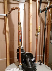 superior residential water treatment installed on hot water heater